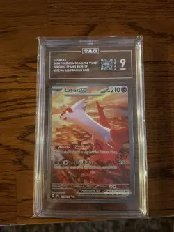 2024 POKEMON SSP EN LATIAS ex SPECIAL ILLUSTRATION RARE #239/191 TAG 9 MINT SIR - Image 1