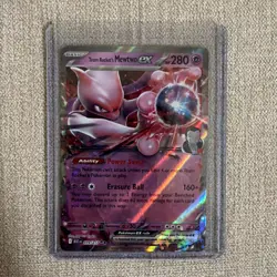 Pokemon Team Rocket's Mewtwo ex 079/217 w/Sleeve and Top Loader. - Image 1