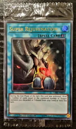 YuGiOh Super Rejuvenation Limited Edition Ultra Rare LART-EN013 Sealed Lost Art - Image 1
