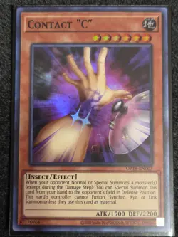 Contact "C" OP18-EN007 Super Rare NM Yugioh - Image 1