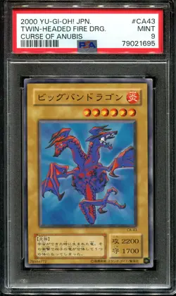 YUGIOH - PSA 9 - TWIN HEADED FIRE DRAGON - CA-43 - CURSE OF ANUBIS JAPANESE OCG - Image 1