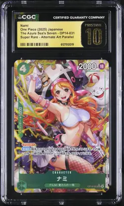 Nami OP14-031 CGC 10 Pristine 2025 Alternate Art Parallel One Piece Japanese - Image 1