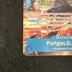 Portgas.D.Ace OP07-053 Alt Art 3rd Anniversary Stamped Promo One Piece TCG - Image 5