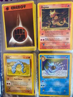 Vintage Pokemon Card Binder Lot WOTC Base/Jungle/Fossil + Starters + Zapdos LP - Image 5