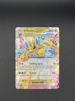 Pokemon TCG Jolteon EX Prismatic Evolutions Holo Double Rare Card 030/131 - Image 1