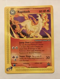 Pokemon Card - Rapidash WoTC Black Star Promo 51 Promo - Image 1