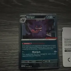 Pokemon TCG Gengar GameStop Promo Card 050/088 POR Set English Stage 2 - Image 2