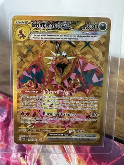 Pokemon TCG Charizard EX Hyper Rare Holo Card 228/197 Sv03: Obsidian Flames - Image 1