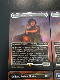 MTG LTR Lord Of The Rings Mount Doom Card Scene Set The One Ring FOIL 448 - 451 - Image 2