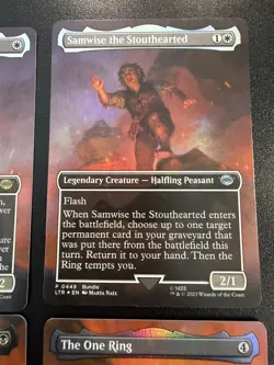 MTG LTR Lord Of The Rings Mount Doom Card Scene Set The One Ring FOIL 448 - 451 - Image 5