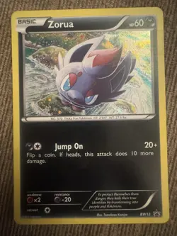 Pokemon tcg Zorua BW12 Black & White Holo Promo card - Image 1
