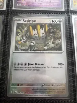 Regigigas Holo Card Master Ball Pattern 086/131 Prismatic Evolutions - Image 1