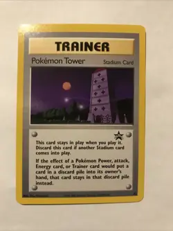 Pokemon Tower #42 Black Star Promo Trainer WOTC Pokemon Card NM - Image 1