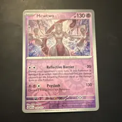 Pokemon Mewtwo 150/165 Sv: Scarlet & Violet 151 Rare Reverse Holo 130 HP Card - Image 2