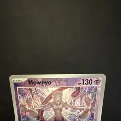 Pokemon Mewtwo 150/165 Sv: Scarlet & Violet 151 Rare Reverse Holo 130 HP Card - Image 5