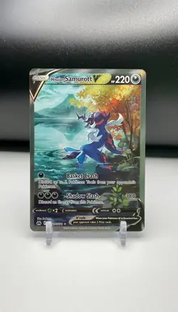 HOLO Hisuian Samurott GG51/GG70 NM/M Crown Zenith Galarian Gallery Pokemon Card - Image 2