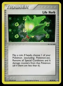 Pokemon Card - Life Herb Hidden Legends 90/101 Uncommon Reverse Holo - Image 1