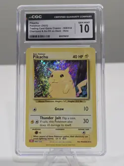 CGC 10 GEM MINT Pikachu 008/034 CLC Pokemon Trading Card Game Classic - Image 1
