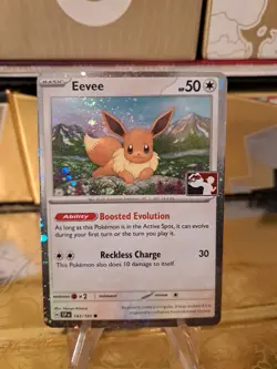 Eevee Pokemon Prize Pack Series 7 Promo Pokemon Card NM/LP Stamp - Image 1
