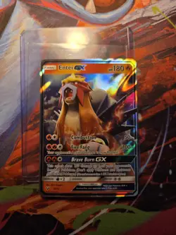 Entei GX - 10/73 - Pokemon Shining Legends Sun & Moon Ultra Rare Card NM WOW - Image 1