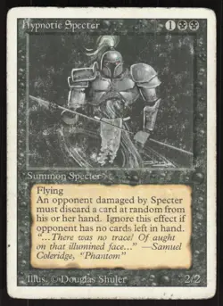 Hypnotic Specter Uncommon Revised Edition Magic: The Gathering Moderately Played - Image 1
