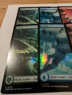 Tarkir Dragonstorm (TDM) - Set Of 10 Full Art Lands - 1 Set Foil, 1 Set Reg - NM - Image 2