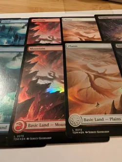 Tarkir Dragonstorm (TDM) - Set Of 10 Full Art Lands - 1 Set Foil, 1 Set Reg - NM - Image 3