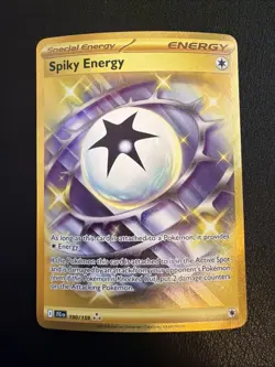 Pokemon Spiky Energy 190/159 Journey Together Gold Hyper Rare Holo NM - Image 1
