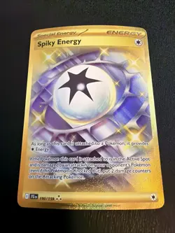 Pokemon Spiky Energy 190/159 Journey Together Gold Hyper Rare Holo NM - Image 2