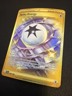 Pokemon Spiky Energy 190/159 Journey Together Gold Hyper Rare Holo NM - Image 4