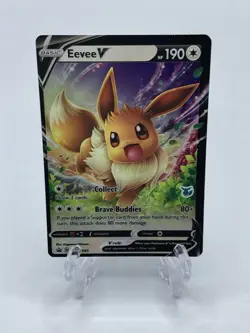 Eevee V SWSH065 - Battle Academy - Eevee Stamp - Pokemon - Image 1