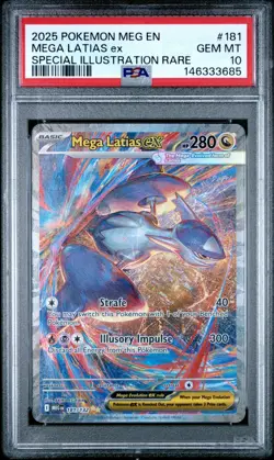 Mega Latias EX 181/132 MEG EN Special Illustration Rare SIR PSA 10 Pokemon - Image 1