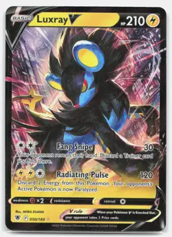 Luxray V 050/189 Holo V Rare Astral Radiance Pokemon Near Mint - Image 1