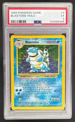 1999 Pokemon Game 2 Blastoise Holo PSA 5 EX 143466406 - Image 1