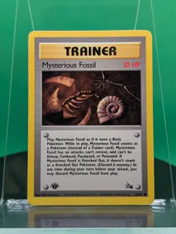 Mysterious Fossil 62/62 1st Edition Trainer Fossil Common 1999 English Pokemon - Image 1