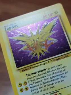 Zapdos 15/62 Fossil Thunderstorm Deck Exclusive Cosmos Holo Rare Pokemon - Image 3