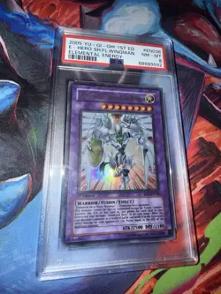 Elemental HERO Shining Flare Wingman EEN-036 (Ultra Rare, 1st Edition); PSA 8 - Image 1