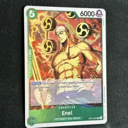 ONE PIECE CCG card: op10-025, Enel "Eneru" DON!! card, two hundred million volts - Image 2