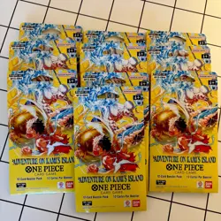 Lot Of 10 One Piece (OP15) - Adventure on Kami's Island Sleeved Booster Packs - Image 1