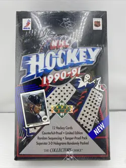 nhl hockey upper deck 1990-91 Factory Sealed Box - Image 1