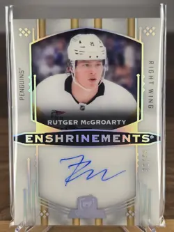 2024-25 Upper Deck The Cup Rutger McGroarty Enshrinements Rookie Auto /99 RC - Image 1