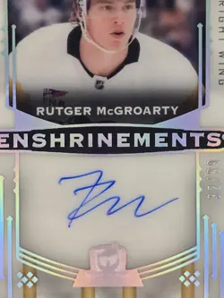 2024-25 Upper Deck The Cup Rutger McGroarty Enshrinements Rookie Auto /99 RC - Image 3