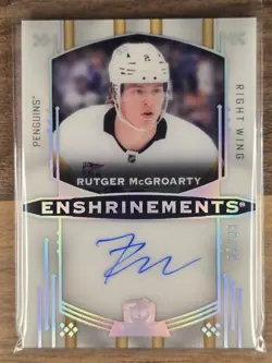 2024-25 Upper Deck The Cup Rutger McGroarty Enshrinements Rookie Auto /99 RC - Image 4