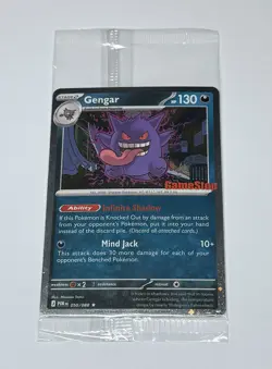 Pokemon Card TCG Gengar 050/088 Stamped Gamestop Promo Card Perfect Order Swirl - Image 1