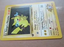 Lt. Surge's Pikachu - 81/132 - 1st Edition WOTC TCG—Gym Heroes Pokemon Card - Image 3