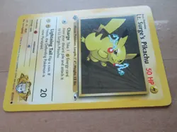 Lt. Surge's Pikachu - 81/132 - 1st Edition WOTC TCG—Gym Heroes Pokemon Card - Image 4