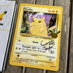 Pokemon First Partner 25th Anniversary Jumbo Card Set + Veronica Taylor Auto - Image 2