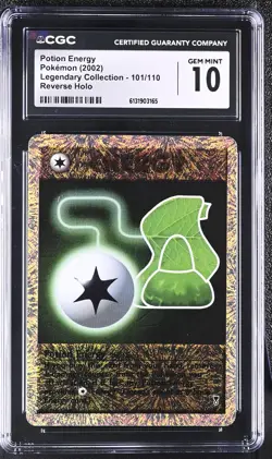 CGC 10 Potion Energy 101/110 Legendary (collection) Reverse Holo Pokemon Card - Image 1