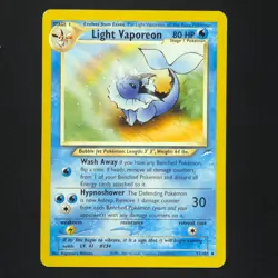 Light Vaporeon 52/105 - Neo Destiny - Pokemon Card - Image 1