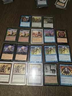 Magic: The Gathering Wizards Vintage Card Lot,City of Brass, 18 card vintage lot - Image 1